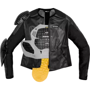 GIACCA ESTIVA TRAFORATA MOTO SCOOTER SPIDI BASE-1 ARMOR NERO M UOMO PROTEZIONI - Foto 1 di 6