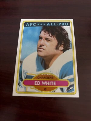 1980 Topps Ed White #190 - San Diego Chargers Cal Golden Bears All Pro NM-MINT  - Image 1 of 2