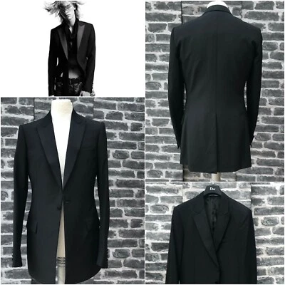 UltraRare & Great Dior Homme SS02 Hedi Slimane Single Button Tuxedo Blazer - Image 1 of 4