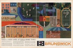 1959 Brunswick: Take New Look at Your Home Town Vintage Print Ad - Picture 1 of 1