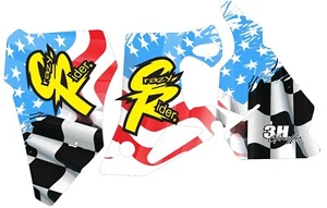 Graphic Kit for 1996-2002 Honda CR80 CR 80 Decals logo sticker america checkered - Bild 1 von 1
