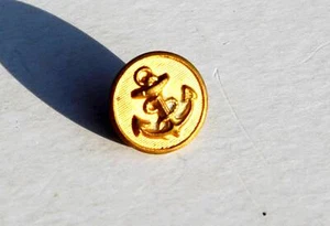 BOUTON UNIFORME - MILITAIRE MARINE OFFICIER ARMEE NAVAL - ANCRE MARITIME - 14mm - Picture 1 of 2