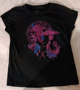 Girls' Disney Raya Short Sleeve Graphic T-Shirt Black 14/16 XL - Picture 1 of 3