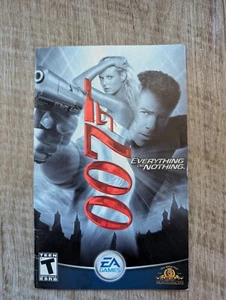 (PS2) Manual ONLY • 007 Everything or Nothing PlayStation 2 - Picture 1 of 2