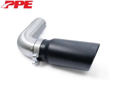 Tubo de escape de acero PPE 4" con punta negra de 5" para GM 2007-2019 6,6 L Duramax Foto 1 de 4