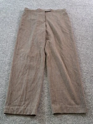 East 5th Essentials Pants Womens Size 10 Straight Leg Gray Striped Rayon Blend - Image 1 of 4