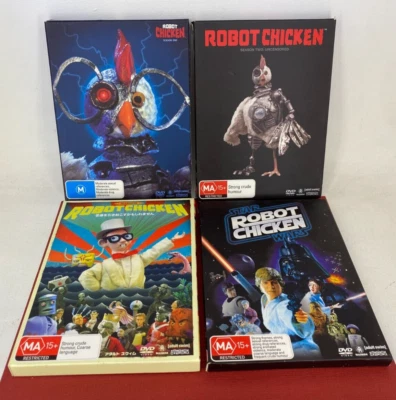 ☆ ROBOT CHICKEN ☆ Season 1 2 3 & Star Wars - Region 4 DVD Lot - Image 1 of 4