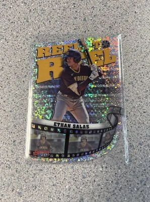 2023 Bowman's Best Ethan Salas Reel-to-Reel Die Cut Mini-Diamond Refractors - Image 1 of 2