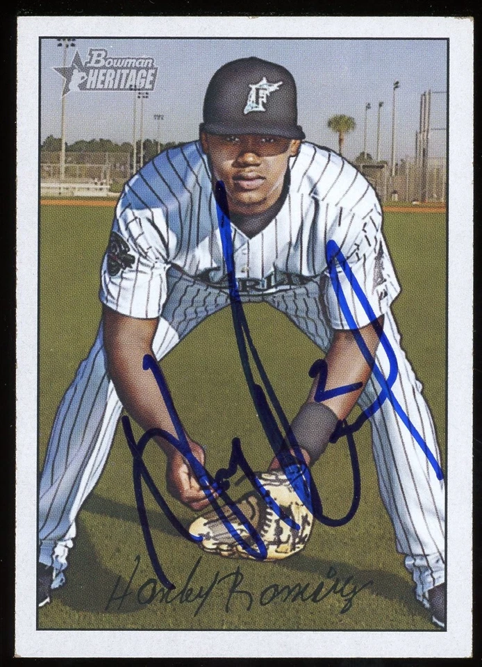 2007 Bowman Heritage HANLEY RAMIREZ Signed Card autograph AUTO MARLINS RED SOX - Image 1 of 1