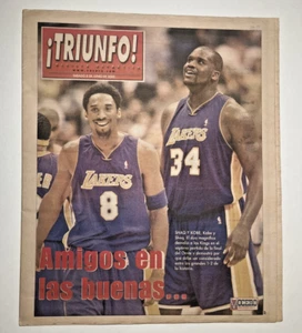 Periódico PUERTO RICO * TRIUNFO 2002 * KOBE BRYANT * NBA Lakers - Imagen 1 de 5