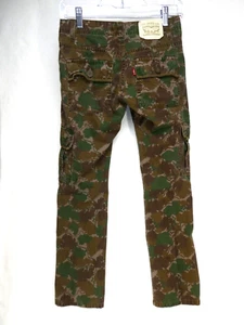 Levi's Girls Camo Cargo Pants Size 14 Regular Utility Military Outdoor - Picture 1 of 11