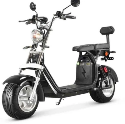 RocknBikes CP1.6 Alu-Felgen Motorroller 45km/h Elektroscooter Schwarz OHNE AKKU - Bild 1 von 4