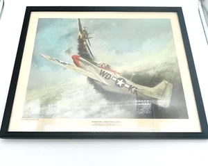 Impresión JB.Deneen Color 1970 Segunda Guerra Mundial Serie 2 Cazas Mustang 24X20 Enmarcado - Imagen 1 de 17