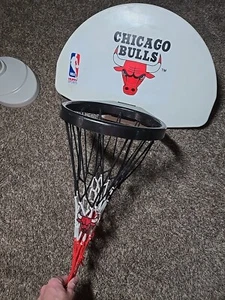 Vintage 90’s HUFFY SPORTS NBA Chicago BULLS INDOOR Basketball Backboard RIM Hoop - Picture 1 of 12