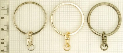 Cuchillo de bolsillo masónico de latón llavero; opciones de llavero Foto 1 de 3