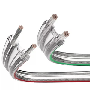 OFC Silver Plated 2in1 Bulk Speaker Cable HiFi Audio Home Studio Hook Up Wire - Picture 1 of 14