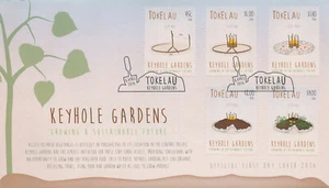 Tokelau Stamps 2016 FDC Keyhole Gardens Growing a Sustainable Future 5v Set - Picture 1 of 1