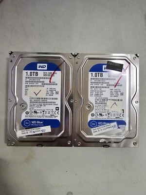 Lot of Two (2) Western Digital Blue 1.0TB Internal Desktop Hard Drive (WD10EZEX) - Image 1 of 2