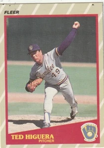 FREE SHIPPING-MINT-1989 Fleer Baseball Superstars Ted Higuera #24 BREWERS - Picture 1 of 1
