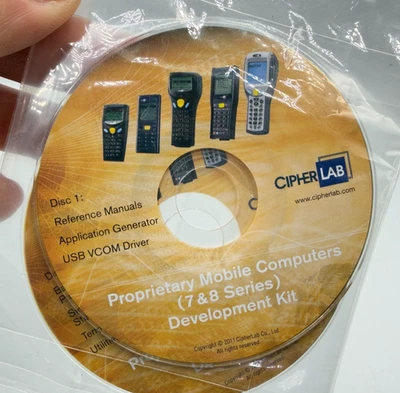 CipherLab Disco 1 y 2 CD - Kit de Desarrollo Serie 7 y 8 SELLADO Foto 1 de 3
