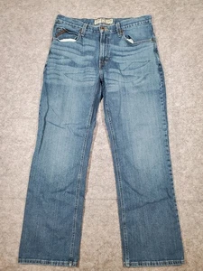 Ariat M4 Legacy Jeans Uomo 35x32 Blu Denim Stivali Relax Taglio Western Cowboy - Foto 1 di 12