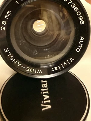 Lente Vivitar Auto Gran Angular 28mm f/2.8 Nikon Montaje No AI SIN TAPA TRASERA Foto 1 de 4