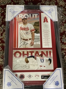 LA Angels , Shohei Ohtani & Mike Trout, Signed City Connect, Full PSA Letter COA - Picture 1 of 4