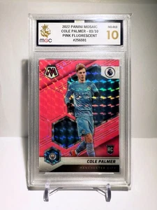 Panini Mosaic 2021-22 Cole Palmer /10 Rookie Pink Fluorescent Prizm RC City - Picture 1 of 5