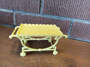 Alter Teewagen-Servierwagen-1950er Jahre-Kaufladen-Cafe-Puppenhaus-Puppenstube - Bild 1 von 2