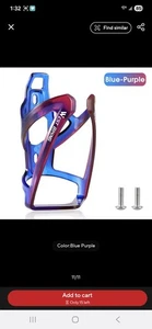 West Biking Trinkflaschenhalter rot blau - Bild 1 von 1