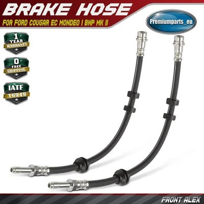 2x Front Left and Right Brake Hose for Ford Cougar EC Mondeo I Mk II 93BB2078AE - Image 1 of 4