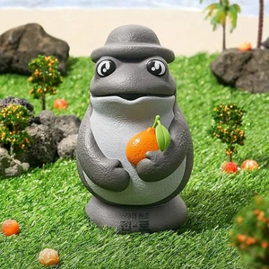 Minifigura limitada Jinro Chamisul Jeju Edition Dol-hareubang Toji Frog - Imagen 1 de 5