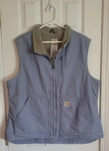 Carhartt Weste Sherpa gefüttert Damen hellblau Größe XL - Bild 1 von 6