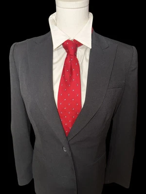 "Corbata de seda roja Roundtree and York 3,5""" Foto 1 de 3