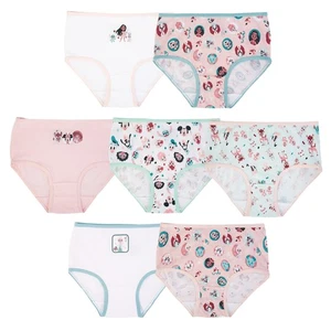 Disney Girls' Anniversary 100% Cotton 7pk Panties with Bambi, Pocahontas - Picture 1 of 2