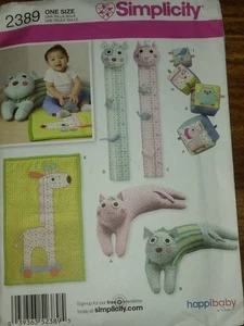 Simplicity Sewing Pattern (2389) Booster Pillow, Baby Blocks, Play Mat and... - Picture 1 of 2