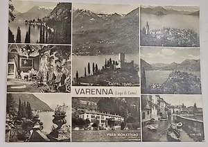 VARENNA - 8 VEDUTEN (Comer See) alte Postkarte 60er Jahre - Villa Kloster - Bild 1 von 5