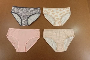 Cat & Jack Girls Size 10 Multi-Color Cotton Brief Underwear 4 Pack New - Picture 1 of 5