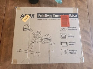 AGM Folding Pedal At-Home Exercise Bike New in Box - Sealed - Picture 1 of 4