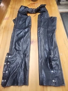 Interstate Leather Vintage Chaps Size XL Inseam34 See Description (LC5) - Picture 1 of 17