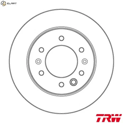 2x BRAKE DISC DF6961S FOR HYUNDAI H350/Platform/Chassis/Van/Bus D4CB 2.5L 4cyl - Image 1 of 4