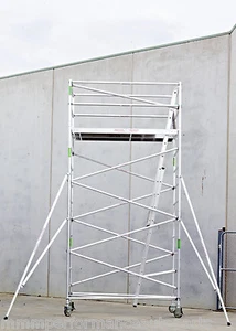 New Aluminium Mobile Scaffolding Tower 6.7m, 450kg Australian Design Scaffolding - Picture 1 of 11