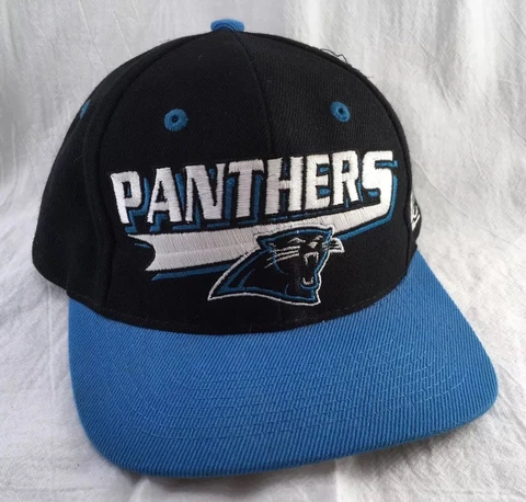 NFL Carolina Panthers Men’s Ball Cap Hat Blue Black Licensed NFL Product Cover