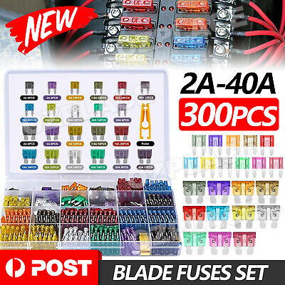 300pcs Car Blade Fuses Assortment Assorted Kit Blade Set Auto Truck Automotive • 14.95$