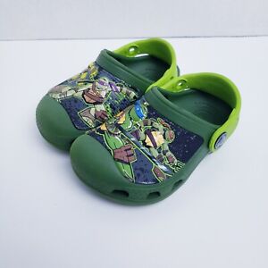 Boys Crocs Teenage Mutant Ninja Turtles Clog Shoes SZ C 6/7