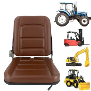 Tractor Seat Forklift Seat Adjustable Waterproof Tractor Seat Universal Brown - Picture 1 of 10