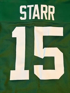 Green Bay Packers BART STARR jersey XL green NEW - Picture 1 of 8