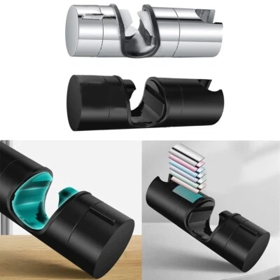 Elegante staffa soffione doccia nero e argento migliora l'arredamento del bagno - Immagine 1 di 4