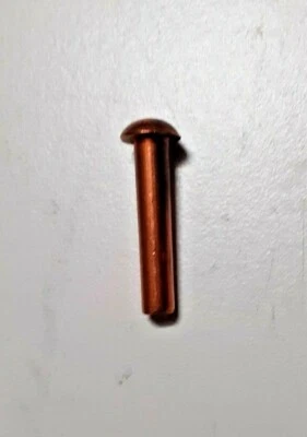 RIBATTINI TESTA BOMBATA RAME COTTO 0 3X10 mm  conf 100 PZ - Immagine 1 di 2