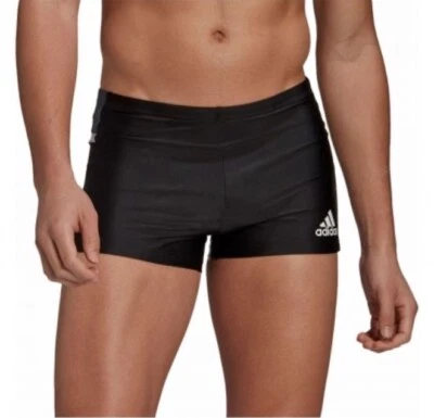 Adidas Ess Hombre Joven Niño Para Cirio Bóxer Natación Trunks Shorts Negros Gris - Imagen 1 de 4